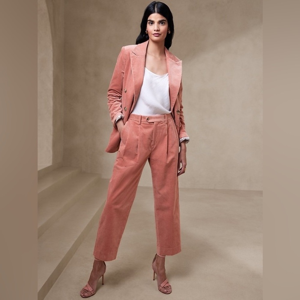 Banana Republic Dusty Rose Corduroy Blazer